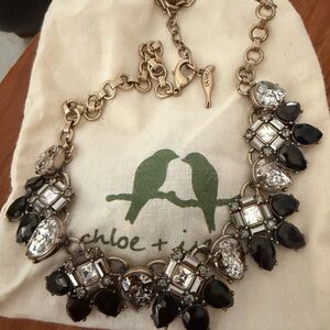 Chloe + Isabel Gold-Tone Necklace with Black and Clear Stones
B1